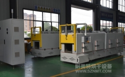 熱烈祝賀安徽航大智能科技有限公司與耐美特集團上海分公司成功簽約2臺新能源汽車電機產(chǎn)品涂膠后膠水固化熱套冷卻通道加熱隧道爐34萬元！